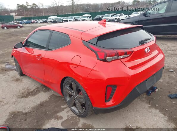 KMHTG6AF2MU032599 2021 HYUNDAI VELOSTER Red Rear left