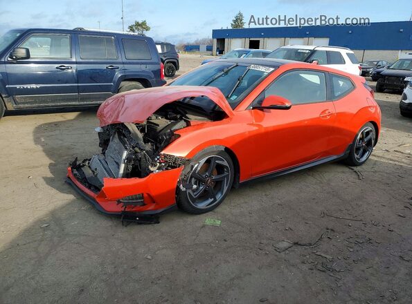 KMHTH6AB0KU020300 2019 HYUNDAI VELOSTER Оранжевый Передняя левая четверть