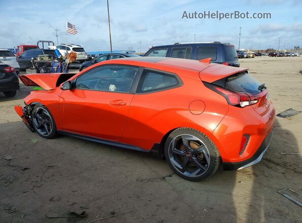 KMHTH6AB0KU020300 2019 HYUNDAI VELOSTER Оранжевый Задняя левая четверть