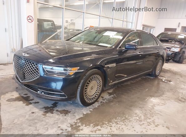 KMTF34PA4LU075631 2020 GENESIS G90 Синий Передняя левая четверть