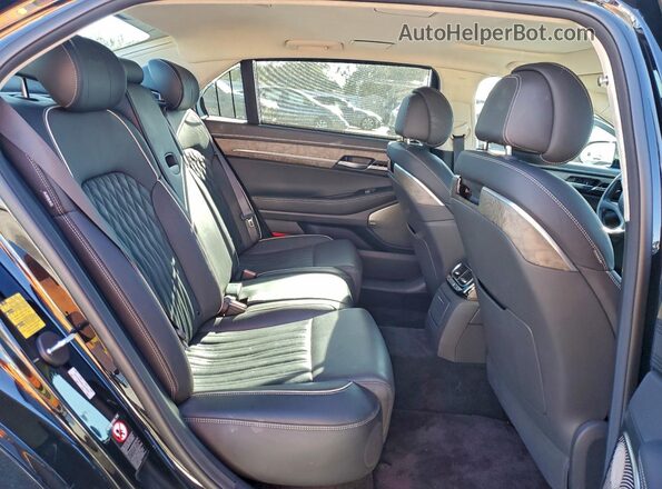 KMTF54PH8LU078331 2020 GENESIS G90 Black Vista de los asientos traseros