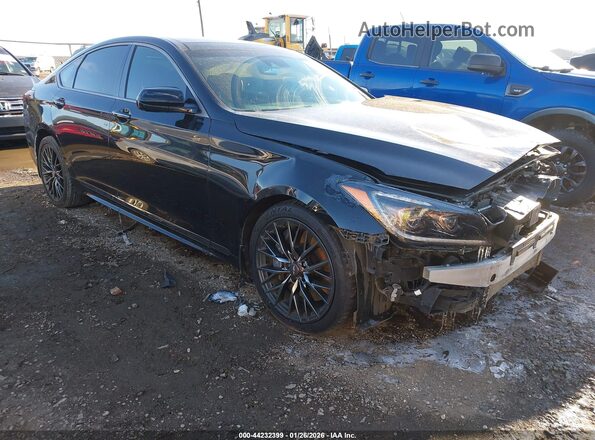 KMTFN4JB5KU320771 2019 GENESIS G80 Черный Передняя правая четверть