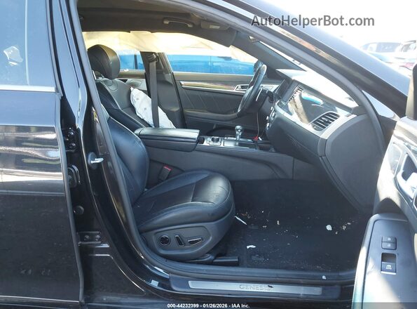 KMTFN4JB5KU320771 2019 GENESIS G80 Черный Вид салона спереди