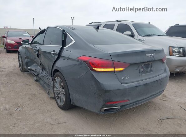 KMTFN4JEXLU329767 2020 GENESIS G80 Серый Задняя левая четверть