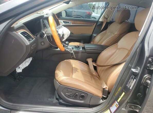 KMTFN4JF9LU334788 2020 GENESIS G80 Серый Вид салона спереди