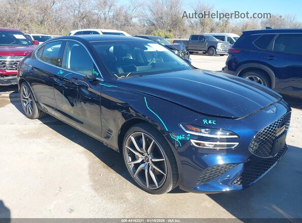KMTG14SC1TU167119 2026 GENESIS G70 Dark Blue Передняя правая четверть