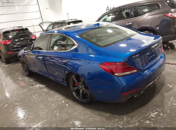 KMTG34LE1LU061943 2020 GENESIS G70 Синий Задняя левая четверть