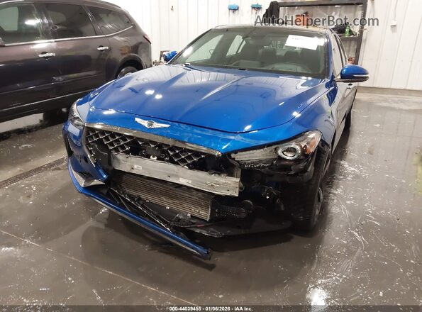 KMTG34LE1LU061943 2020 GENESIS G70 Синий Вид спереди