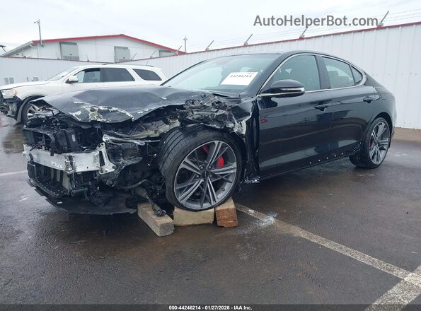 KMTG34SC3RU140751 2024 GENESIS G70 Черный Передняя левая четверть