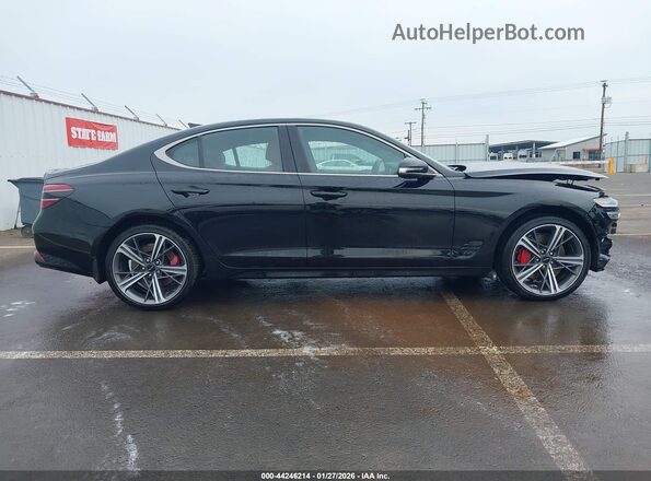 KMTG34SC3RU140751 2024 GENESIS G70 Черный Вид задней части салона