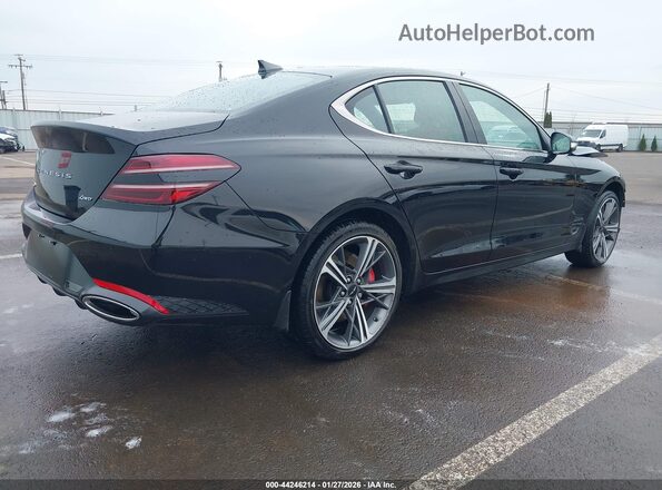 KMTG34SC3RU140751 2024 GENESIS G70 Черный Задняя правая четверть