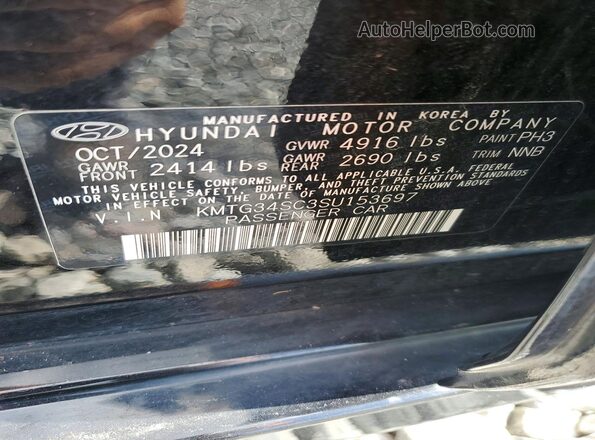 KMTG34SC3SU153697 2025 GENESIS G70 Черный Вид подкапотного пространства