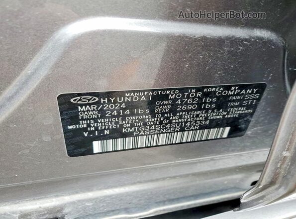 KMTG34SC4SU145334 2025 GENESIS G70 Серебряный Вид подкапотного пространства