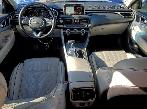 KMTG44LA2MU072624 2021 GENESIS G70 Blue Vista del salpicadero