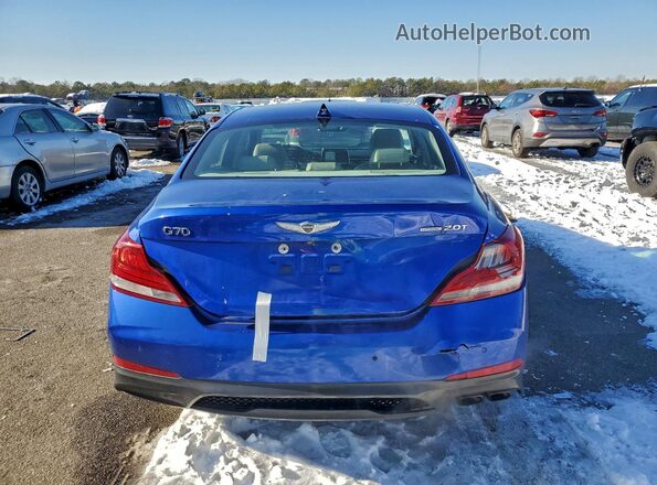 KMTG44LA2MU072624 2021 GENESIS G70 Blue Vista trasera