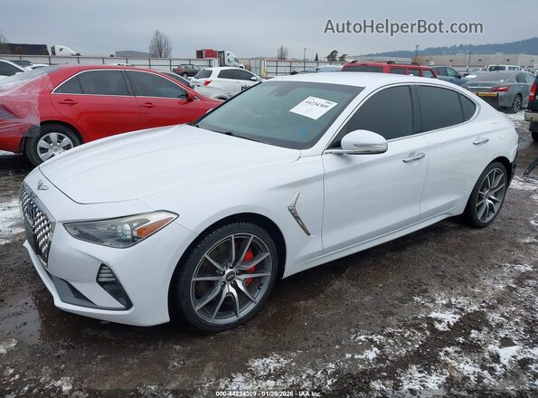 KMTG54LE2KU034520 2019 GENESIS G70 Белый Передняя левая четверть