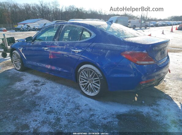 KMTG64LA9MU076048 2021 GENESIS G70 Blue Tył lewy