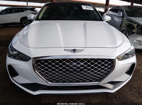 KMTG74LE6MU073169 2021 GENESIS G70 Белый Вид задней части салона