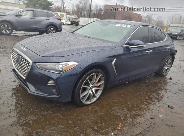 KMTG74LE7LU057383 2020 GENESIS G70 Blue Przód lewy