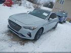 2019 Genesis G70 3.3t Advanced Синий vin: KMTG74LEXKU031746