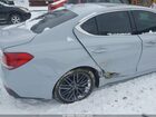 2019 Genesis G70 3.3t Advanced Синий vin: KMTG74LEXKU031746