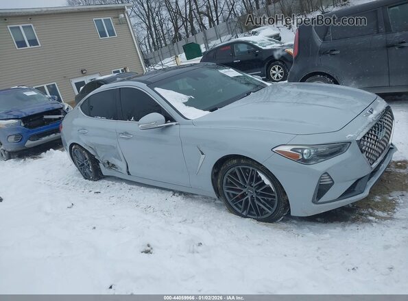 KMTG74LEXKU031746 2019 GENESIS G70 Синий Вид задней части салона