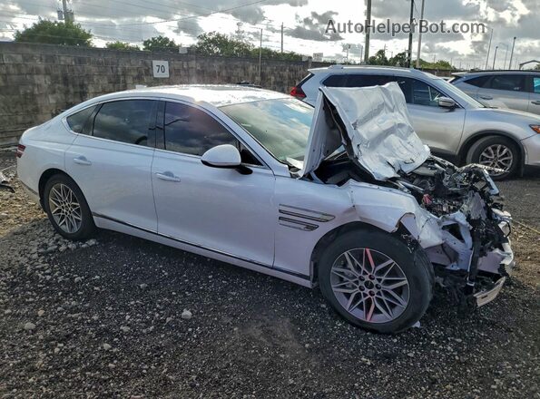 KMTGA4SC0SU255805 2025 GENESIS G80 White Առջևի աջ