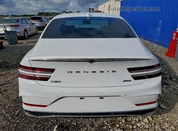 KMTGA4SC0SU255805 2025 GENESIS G80 White Հետևի տեսք