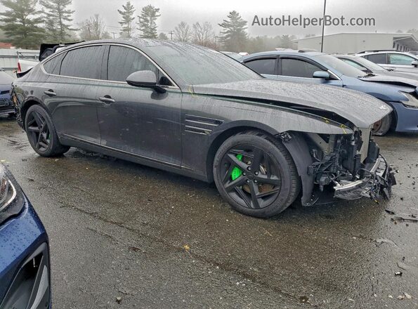KMTGA4SC1RU246735 2024 GENESIS G80 Gray Delantero derecho