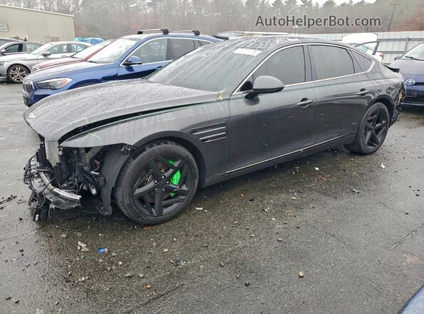KMTGA4SC1RU246735 2024 GENESIS G80 Gray Vista tres cuartos delantera izquierda