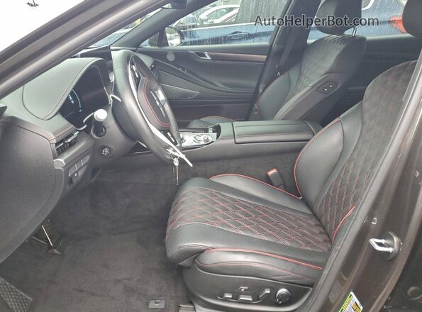 KMTGA4SC1RU246735 2024 GENESIS G80 Gray Vista interior delantera