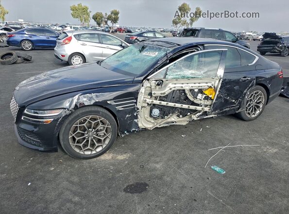 KMTGB4SC3PU149482 2023 GENESIS G80 Black Przód lewy