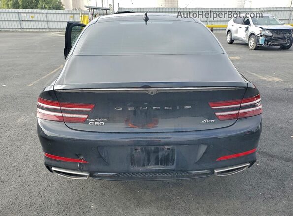 KMTGB4SC3PU149482 2023 GENESIS G80 Black Widok z tyłu