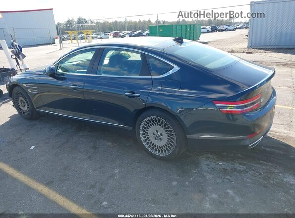KMTGB4SCXNU092243 2022 GENESIS G80 Синий Задняя левая четверть