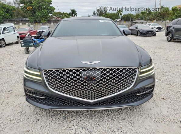 KMTGC4SD9MU047895 2021 GENESIS G80 Gray Vista frontal