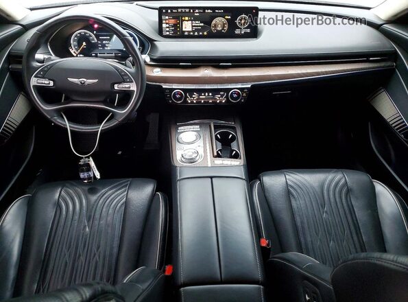 KMTGC4SD9MU047895 2021 GENESIS G80 Gray Vista del salpicadero