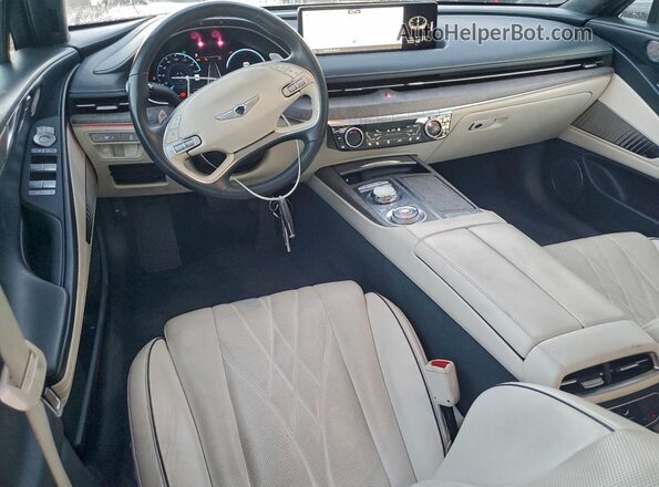 KMTGE4S13PU005226 2023 GENESIS G80 Black Widok deski rozdzielczej