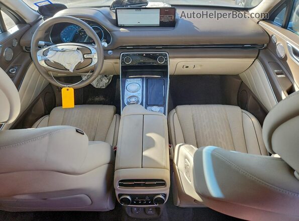 KMUHBDSB0NU078018 2022 GENESIS GV80 Gray Dashboard view