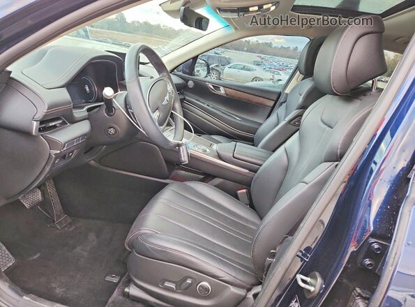 KMUHCESC6NU076334 2022 GENESIS GV80 Blue Widok wnętrza z przodu