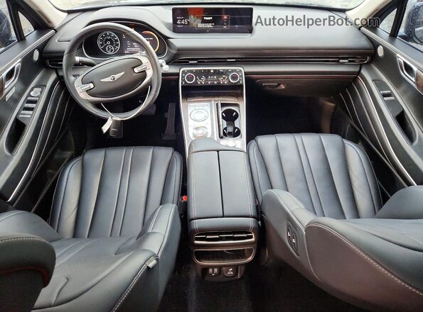 KMUHCESC6NU076334 2022 GENESIS GV80 Blue Widok deski rozdzielczej