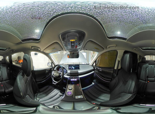 KMUHCESC7RU203159 2024 GENESIS GV80 Серебряный Панорамный вид салона 360°