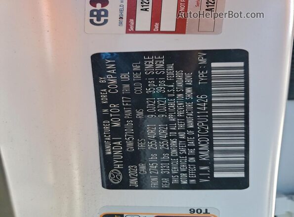 KMUMCDTC2PU114426 2023 GENESIS GV70 White Շարժիչի բաժամունքի տեսք