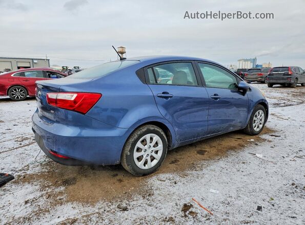 KNADM4A30G6562801 2016 KIA RIO Синий Задняя правая четверть