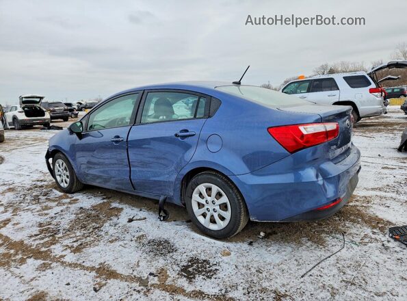 KNADM4A30G6562801 2016 KIA RIO Синий Задняя левая четверть