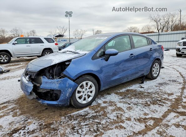 KNADM4A30G6562801 2016 KIA RIO Синий Передняя левая четверть