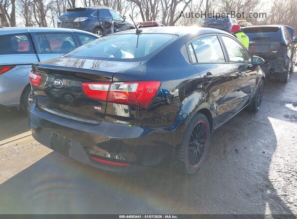 KNADM4A32H6005566 2017 KIA RIO Черный Задняя правая четверть