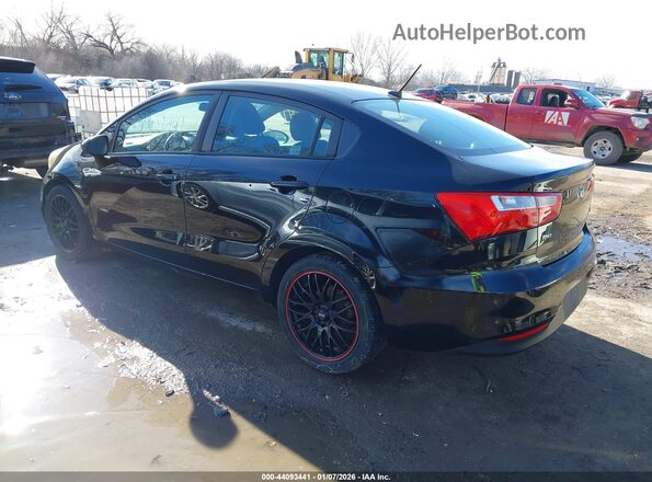 KNADM4A32H6005566 2017 KIA RIO Черный Задняя левая четверть