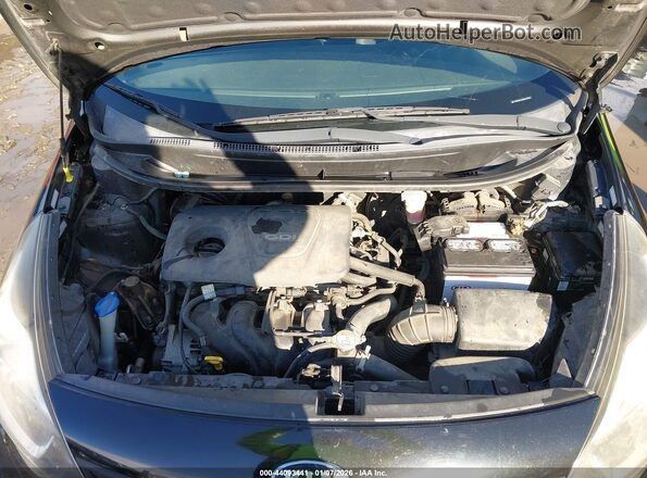 KNADM4A32H6005566 2017 KIA RIO Черный Вид сзади