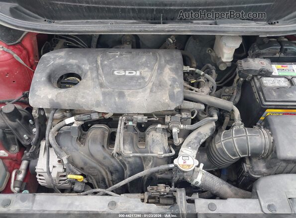 KNADM4A39H6034806 2017 KIA RIO Красный Вид сзади