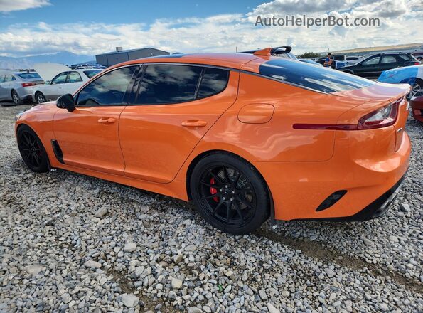 KNAE35LC7K6068616 2019 KIA STINGER Оранжевый Задняя левая четверть